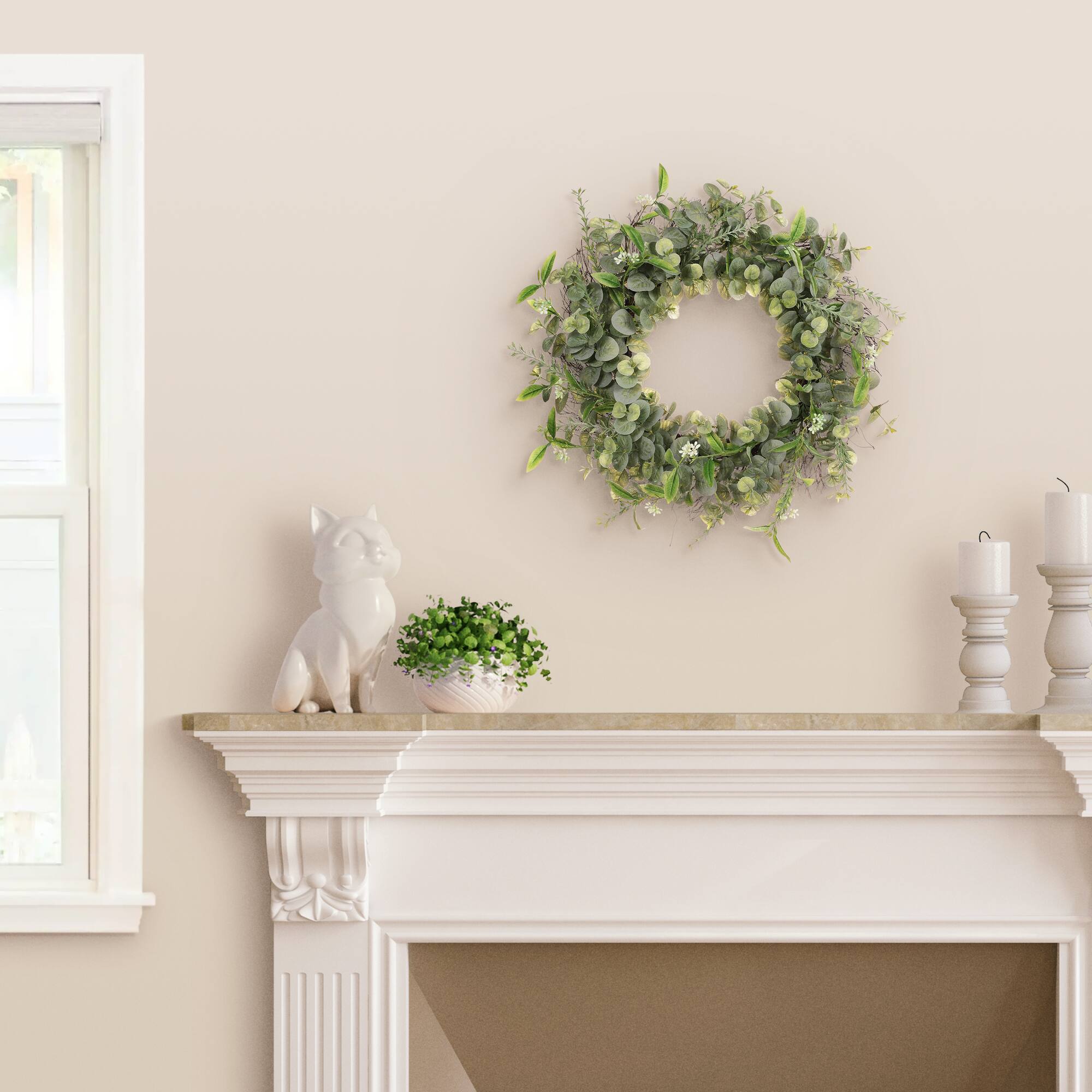24" Spring Eucalyptus Wreath
